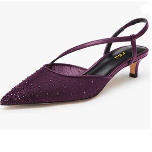 Purple Slingback Women's Shoes